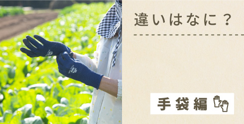 違いはナーニ?手袋編