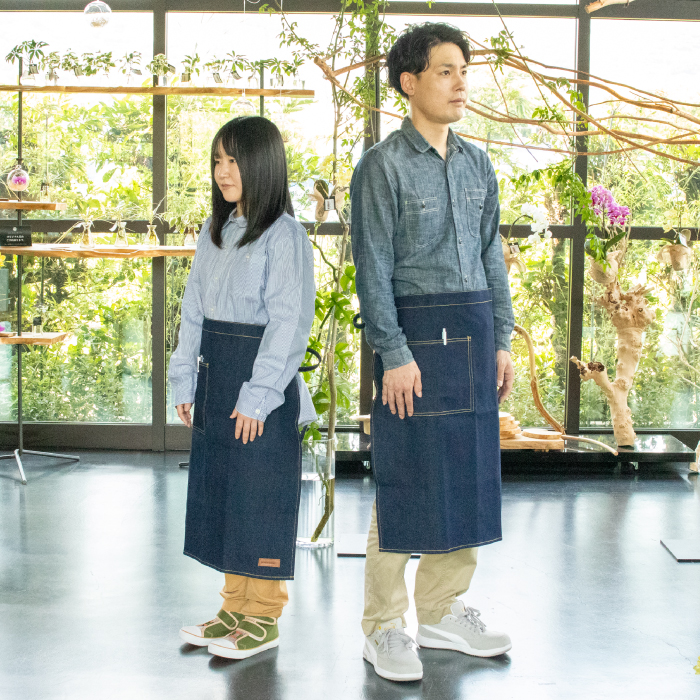 デニムエプロン腰下1