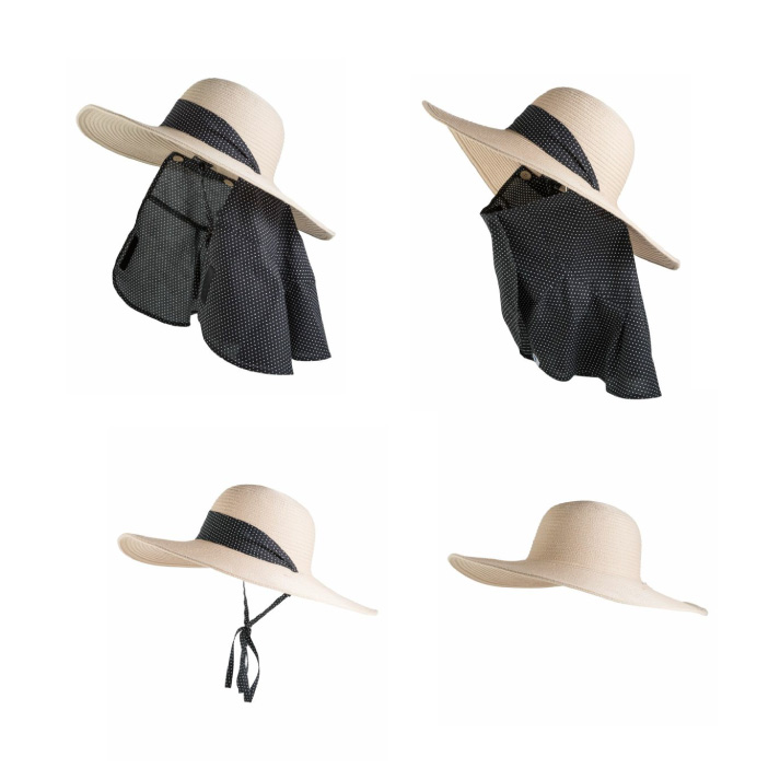 洗える麦わら風ハット3