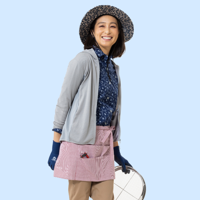 ヒッコリーショートエプロン1