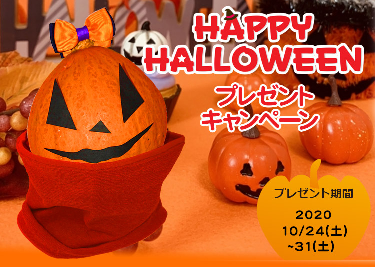 [畑乃家]ハッピーハロウィンキャンペーン！ 期間中3,000円以上商品をご購入いただくと、 もれなく便利な「のびるフープタオル」をプレゼント！