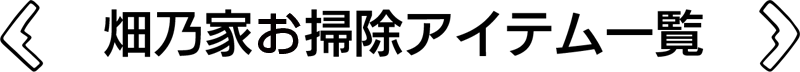 大掃除アイテム一覧