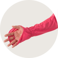 手甲付き腕カバー