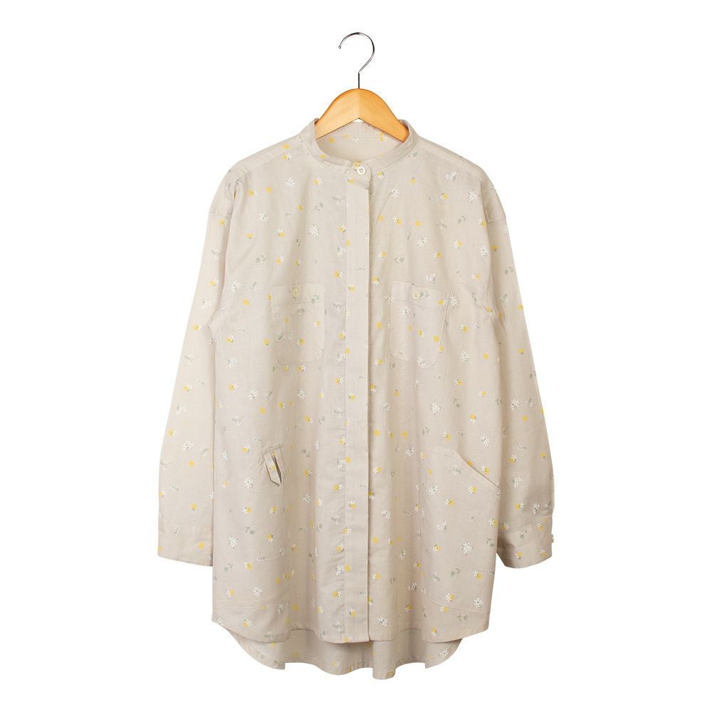 らるもん 　イタグレ服　ロングスリーブ シャツ　2点 スタンドカラーロングシャツ（NS-521） （トップス）| 畑のしごと服