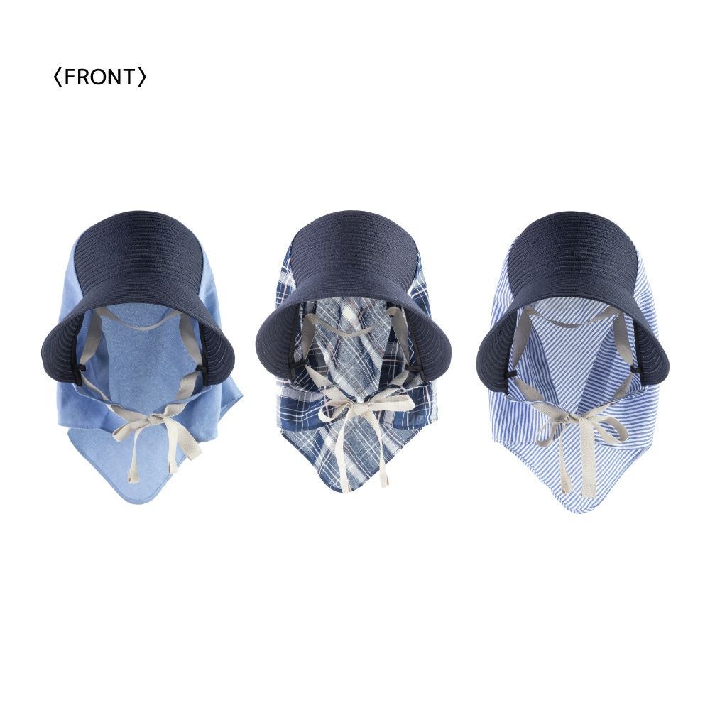 農園帽 ハーフ＆ハーフ/ネイビー （帽子）| 畑のしごと服専門