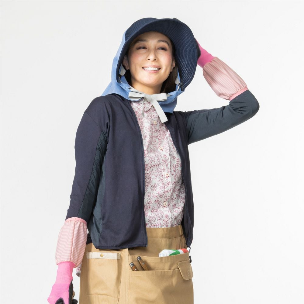 農園帽 ハーフ＆ハーフ/ネイビー （帽子）| 畑のしごと服専門