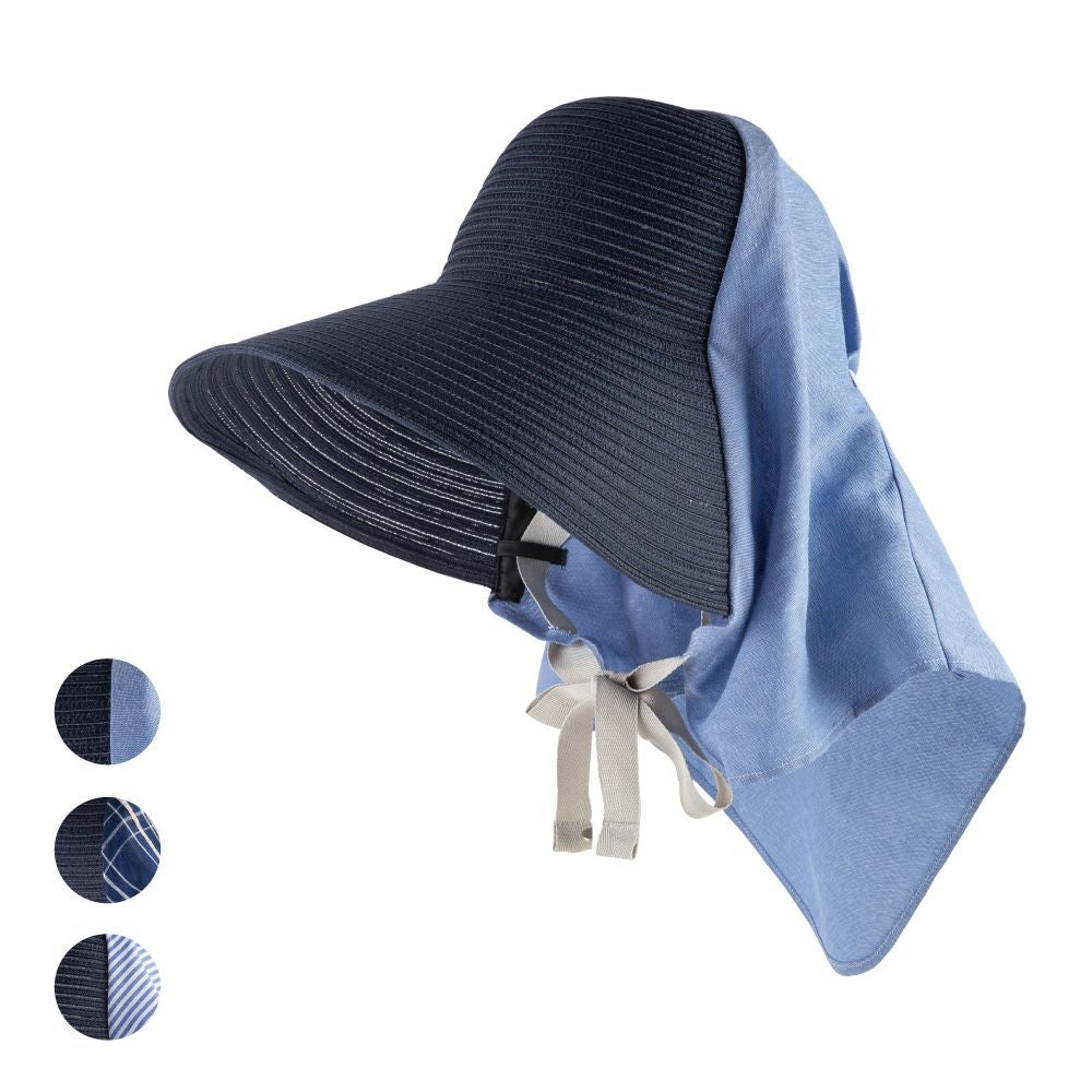 農園帽 ハーフ＆ハーフ/ネイビー （帽子）| 畑のしごと服専門