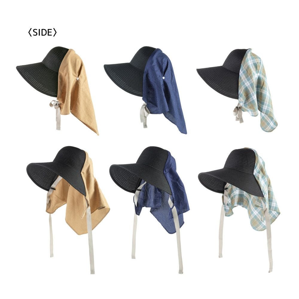 農園帽 ハーフ＆ハーフ/ブラウン （帽子）| 畑のしごと服専門