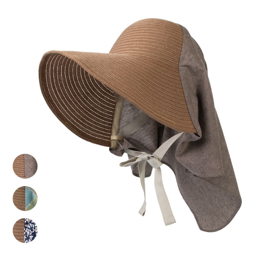 農園帽 ハーフ＆ハーフ/ブラウン （帽子）| 畑のしごと服専門