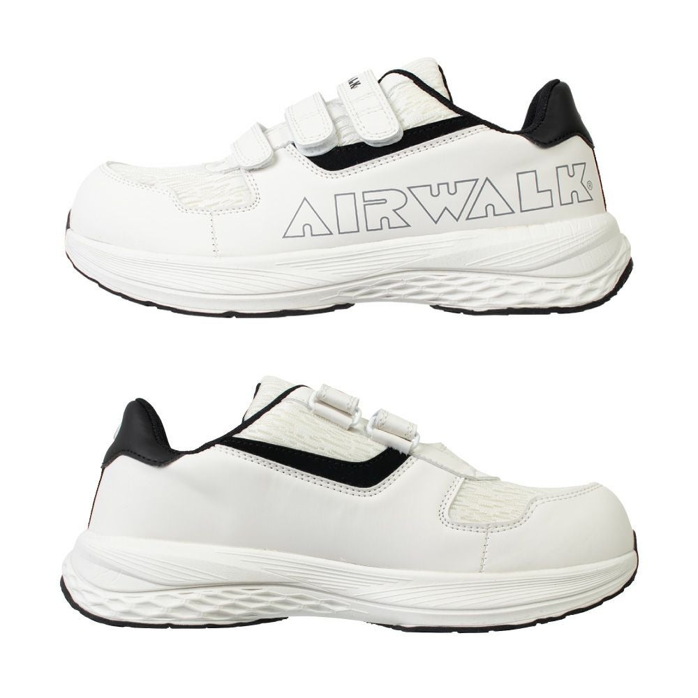 【新品未使用】動作保証 定価42900円 人気商品 ホワイト オールシーズン対応 AIRWALK 樹脂先芯入り軽量セーフティスニーカー ホワイト （長靴・作業