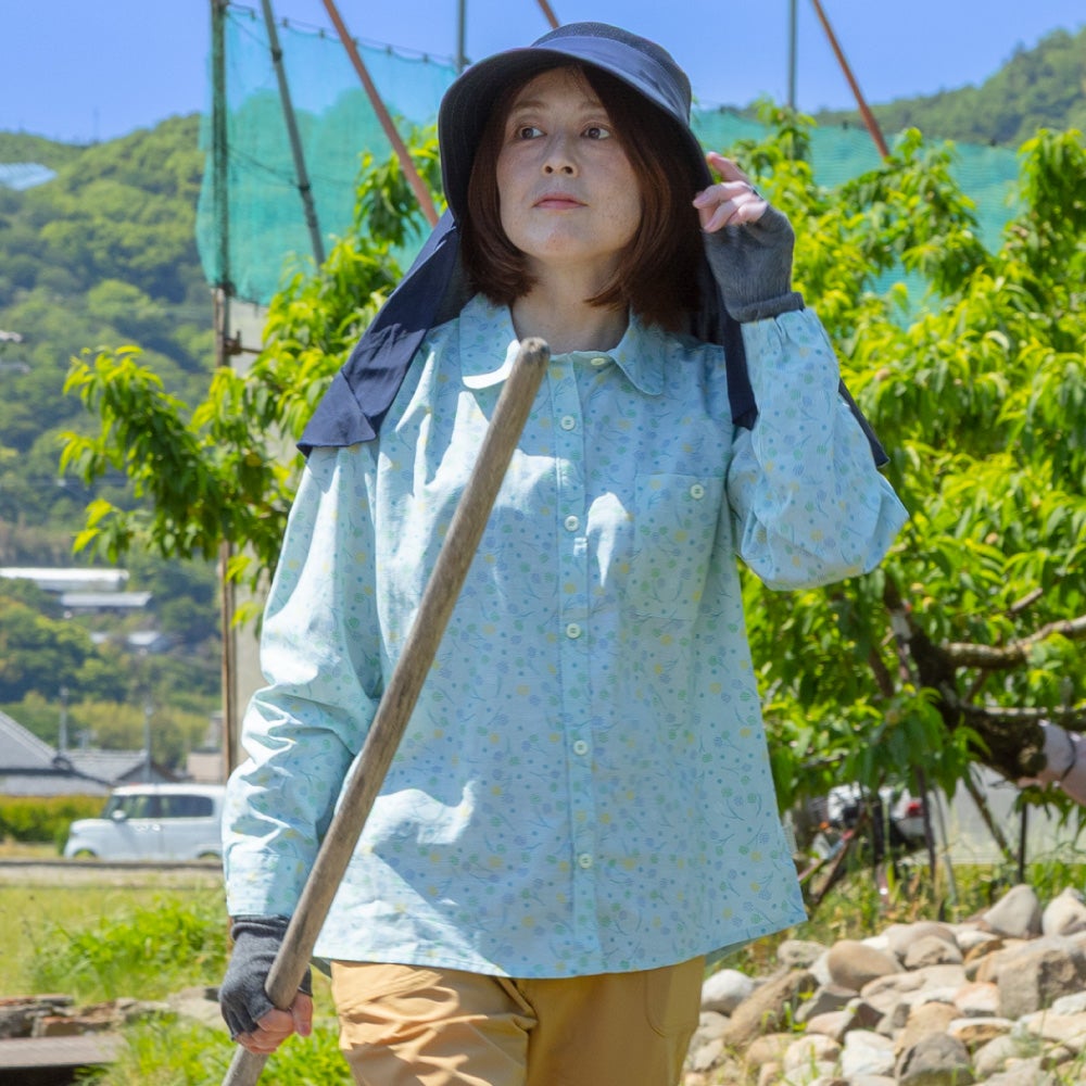 ひんやりクールタッチフード（LA-133） （帽子）| 畑のしごと服専門