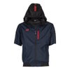 作業ウェアPUMA エアツイスト ファン装着ウェア フーディー半袖 ハイポジション (AT-8031N)