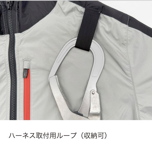 作業ウェアPUMA エアツイスト ファン装着ウェア フーディーベスト (AT-8022N)